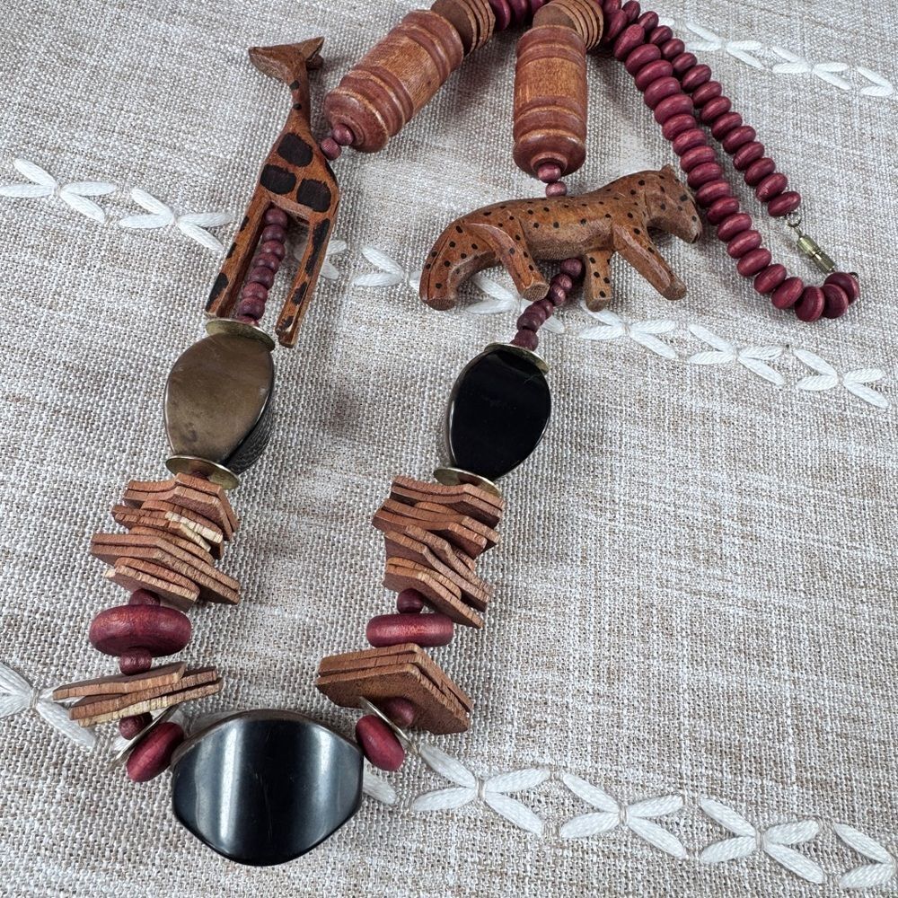 Handcrafted Wooden AnimalβNecklace